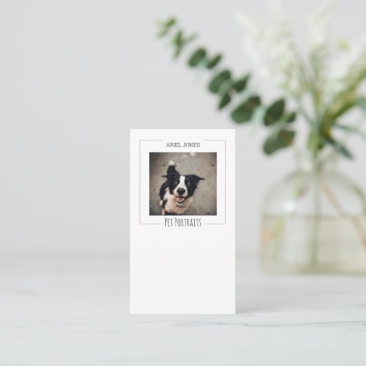 ペット写真 名刺 (スタンド正面)