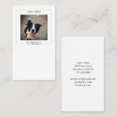 ペット写真 名刺 (正面/裏面)