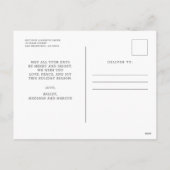 ペット初めてのクリスマスインフォーエバーホームフォト シーズンポストカード (裏面)