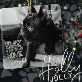 ペット初めてのクリスマスフォーエバーホームモダングランジ セラミックオーナメント