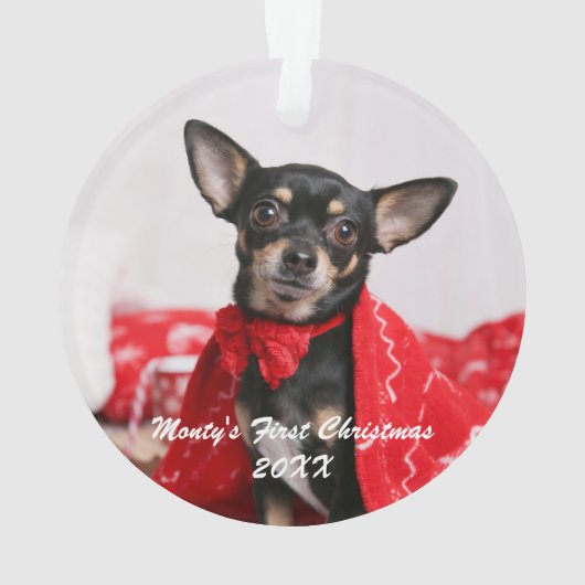 ペット初めてのクリスマス オーナメント (裏面)