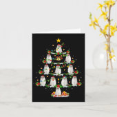 ペット動物クリスマスライトサンタラグドール猫クリスマス カード (黄色い花)