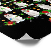 ペット動物クリスマスライトサンタラグドール猫クリスマス ポスター (角)