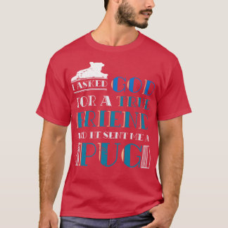 ペット動物愛好家ギフトドッグフレンドパグ Tシャツ