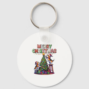 ペット動物愛好家クリスマスビーグルドッグ飾ズChri キーホルダー