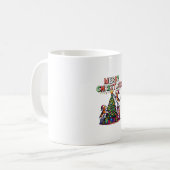 ペット動物愛好家クリスマスビーグルドッグ飾ズChri コーヒーマグカップ (正面左)