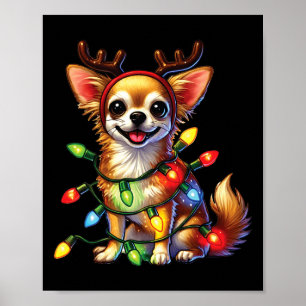 ペット動物愛好家チワフアドッグストナディアクリスマ ポスター