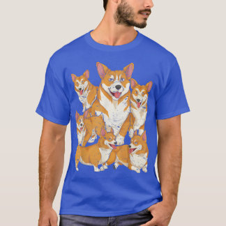 ペット動物犬の恋人かわいいコーギ犬のオーナーコルギ Tシャツ