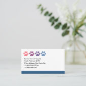 ペット動物病院の獣医アポイントメントカード 予約カード (スタンド正面)