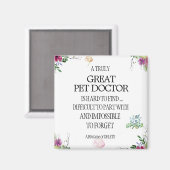 ペット医師の獣医ありがとう マグネット (正面/裏面)