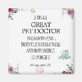 ペット医師の獣医ありがとう マグネット (正面)