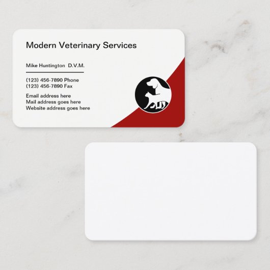 ペット医師獣医療サービス 名刺 (正面/裏面)