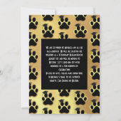 ペット卒業パーティー 招待状 (裏面)