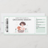 ペット又はグルーミングのペット犬のオーナー贈与証 招待状 (正面)