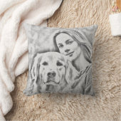 ペット友達ドッグパパキャットマムギフトBFFベスティーズ写真 クッション (ブランケット)