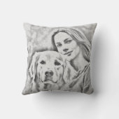 ペット友達ドッグパパキャットマムギフトBFFベスティーズ写真 クッション (裏面)