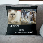 ペット友達フォトコラージュ&ネームキャットママベッティ クッション
