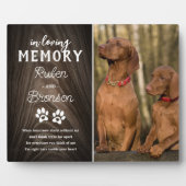 ペット合同追悼2枚の写真 フォトプラーク (正面)