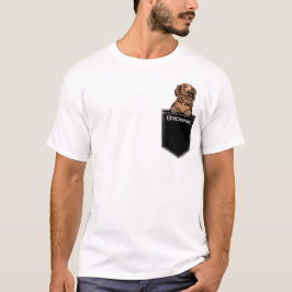 ペット名のアップロードカスタムGolden Retriever Tシャツ