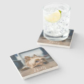 ペット名ストーンコースター ストーンコースター (横)