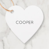 ペット名ポープリントキャットドッグアニマル白黒おもしろい フェイバータグ (正面)