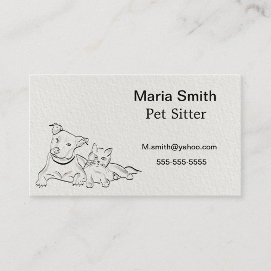 ペット名刺 名刺 (正面)