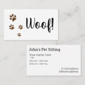 ペット名刺 名刺 (正面/裏面)