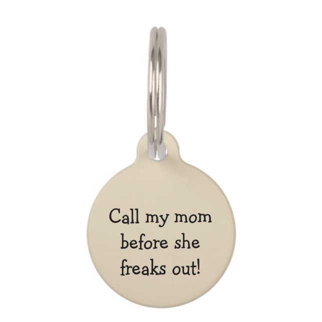 ペット名札をひどく神経質にして下さい ペット　ネームタグ (裏面)