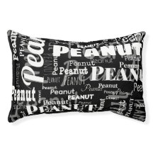 ペット名柄の繰り返し白黒モダン猫