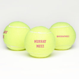 ペット名&インスタグラムハンドルテニスボール玩具 – ピンク テニスボール