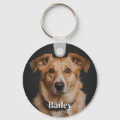 ペット向け土産キーチェパーソナライズされたーン キーホルダー (正面)