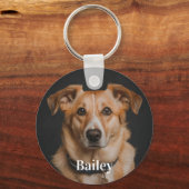 ペット向け土産キーチェパーソナライズされたーン キーホルダー (正面)