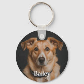 ペット向け土産キーチェパーソナライズされたーン キーホルダー (裏面)