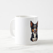 ペット大好きな方のための犬 コーヒーマグカップ (正面左)