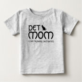 ペット大好き猫ママ 母の日ベビー ベビーTシャツ (正面)