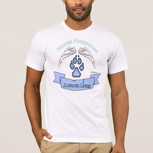 ペット天使の人の合われた丸首のティー Tシャツ (正面)