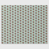 ペット好きだけでなく、ミントグリーン、ポーズ ラッピングペーパー (フラット)