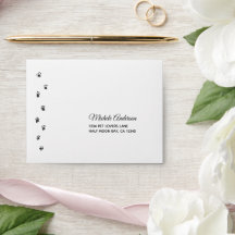 ペット好きなカップルの結婚式RSVP