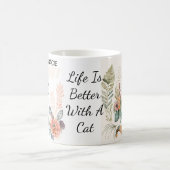 ペット好きな猫カスタムのプレゼント コーヒーマグカップ (中央)