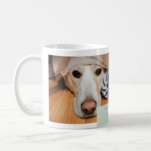 ペット好きのためのオリジナル写真マグカップ。あなたの愛犬をアップロード コーヒーマグカップ (左)