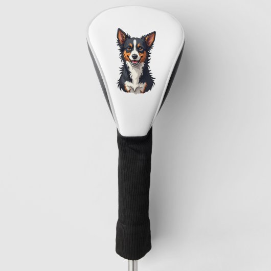 ペット好きのための犬 ゴルフヘッドカバー (正面)