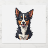 ペット好きのための犬 スパークリングワインラベル (シングルラベル)