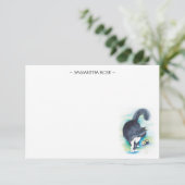 ペット好きの水彩札 招待状 (スタンド正面)