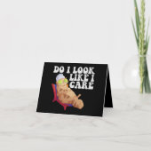 ペット好き気にのおもしろいかわいいに見える サンキューカード (正面)