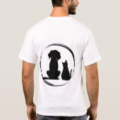ペット好き Tシャツ (裏面)