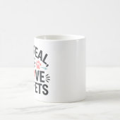 ペット実在が大好きな毛皮 コーヒーマグカップ (中央)