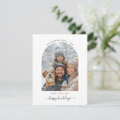 ペット家族クリスマスドッグ写真ハッピーハウデイ シーズンカード (スタンド正面)