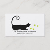 ペット店の名刺 名刺 (裏面)