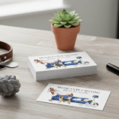 ペット座っている犬の猫のトレーニング水の色のペット馬 名刺