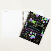 ペット座って、犬の歩く、グルーミングアポイントメント プランナー手帳 (ディスプレー)